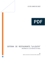 Sistema Restaurante La Lolita
