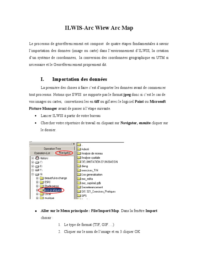 Géoréférencement avec ILWIS | PDF | Informatique