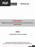 Registro Medios de Solucion de Controversias y Cartas Fianza