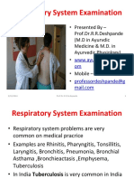 Respiratory System Examination