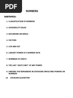 NUMBERS - PPT Gen Aptitude - 1st Yr SRM