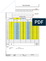 Format For Tube Bend Schedule