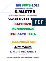 1.gate Ies Psu Fluid Mechanics - Iesmaster-2021)