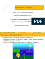 Probabilidade e Estatística Introdução