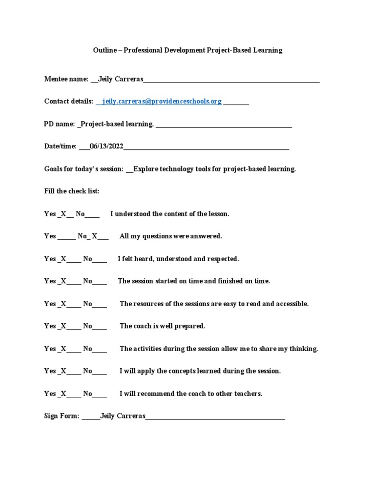 Outline Coach Session | PDF