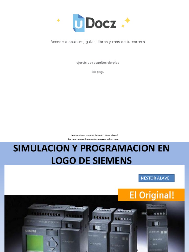 Ejercicios Resueltos De Plc Siemens Logo Pdf Controlador Lógico