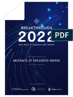 2022 SSE-PA Abstracts of Presented Papers