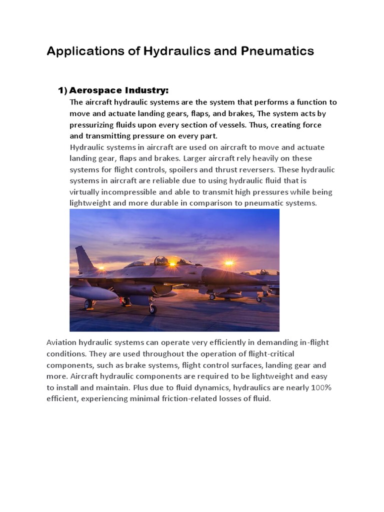 Applications of Hydraulics and Pneumatics PDF Brake Hydraulics