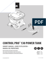 Control Pro 130 Power Tank: Owner S Manual - Guide D Utilisation - Manual Del Propietario