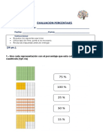 Evaluacion de Porcentajes