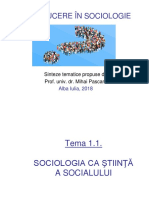 Pascaru - Introducere in Sociologie - 2018
