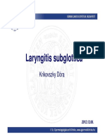 Laryngitis Subglottica