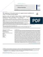 The Importance of Protein Sources To Support Muscle Anabolism in Cancer: An Expert Group Opinion