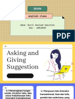 Asking and Giving Suggestion