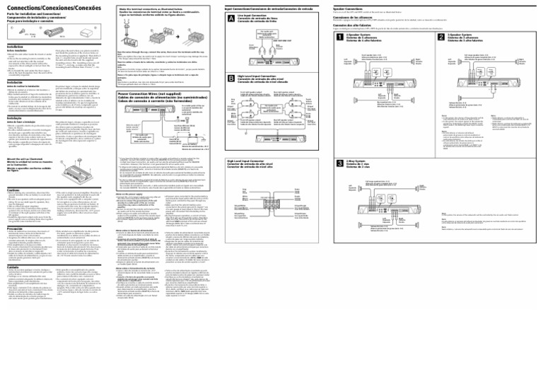 Manual de Usuario Sony XMZR604 (Español 2 Páginas) PDF