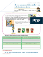 Residuos sólidos y calentamiento global