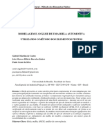 Análise de convergência de biela automotiva por MEF