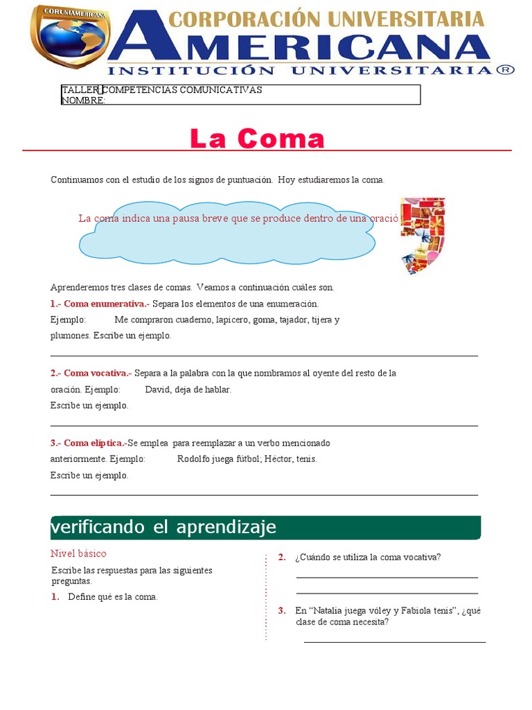La Coma | PDF | Artes del Lenguaje y Comunicación