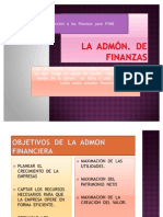 Dias Positivas de Admon de Finanzas