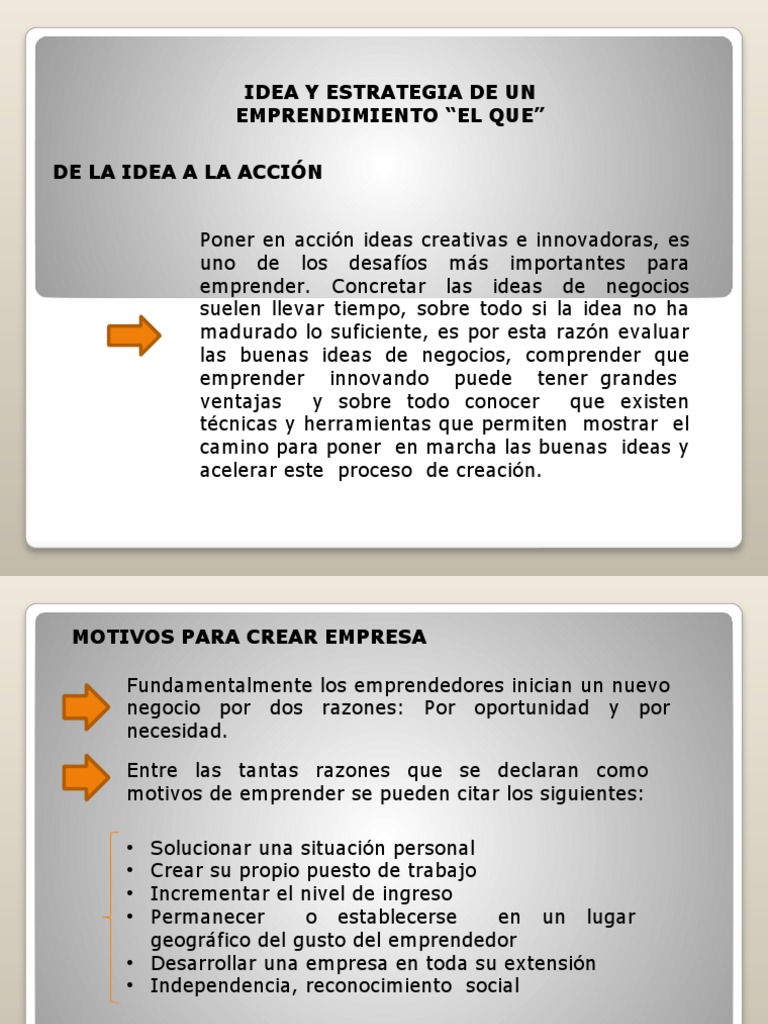 Estrategias para Emprender con Éxito | PDF | Modelo de negocio ...