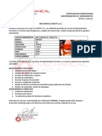 Certificado de Operatividad y Mantto. Mescladora de Concreto n.0541