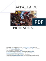 La Batalla de Pichincha