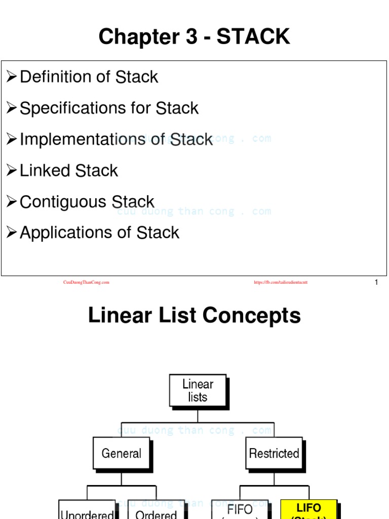 Chap-3a - Stack - (Cuuduongthancong - Com) - 2 | PDF | Computer ...