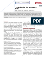 Blood Pressure Lowering for the Secondary Prevention of Stroke