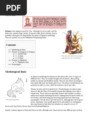 Kitsune - 1d4chan