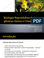 Biologia Reprodutiva Dos Gêneros Senna e Chamaecrita