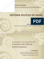 Historia Politica de Goias Ausencia Do I