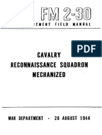 Cavalry Reconnaissance Squadron Manual