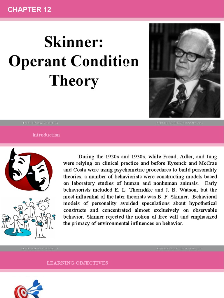 Module 12. BF Skinner's Operant Condition Theory | Download Free PDF ...