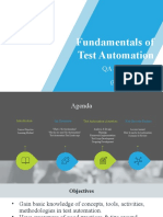 Fundamentals of Test Automation: An Overview