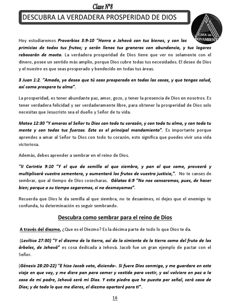 08descubra La Verdadera Prosperidad de Dios | PDF | Diezmo | Abrahán