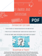 Idc3ox - Project Plan Staff Awards and Interviews