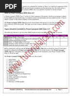 Project Synopsis CBSE Class 12