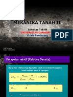 Mekanika Tanah Ii: Universitas Darwan Ali