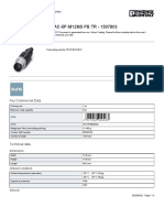 Termination Resistor - SAC-5P-M12MS PB TR - 1507803: Key Commercial Data