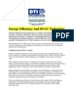 Energy Efficiency and HVAC Technology