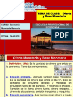 Oferta Monetaria y Base Monetaria