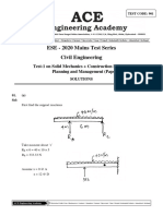 ESE - 2020 Mains Test Series Civil Engineering