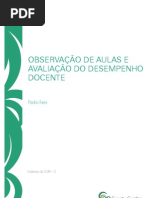 Observação de aulas e avaliação do desempenho docente