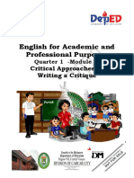 English For Academic and Professional Purposes 12-Quarter 1-Module 6-CC