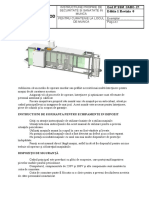 Instructiune Masinarie de Curatat