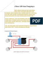 7 Komponen Rem ABS Dan Fungsinya