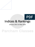 Indices & Rankings: January 2021 To May 2022
