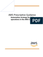AWS Prescriptive Guidance: Automation Strategy For SAP Operations in The AWS Cloud