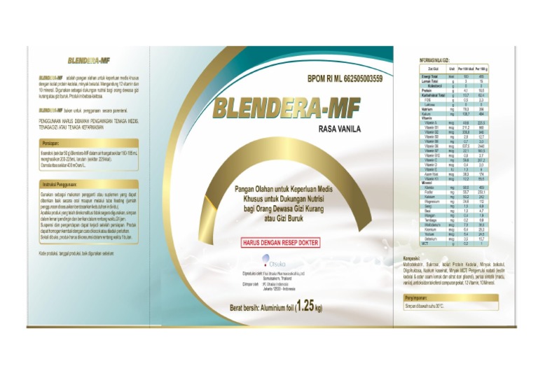 Intruction For Use of BLENDERA-MF | PDF