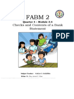 Fabm 2: Checks and Contents of A Bank Statement